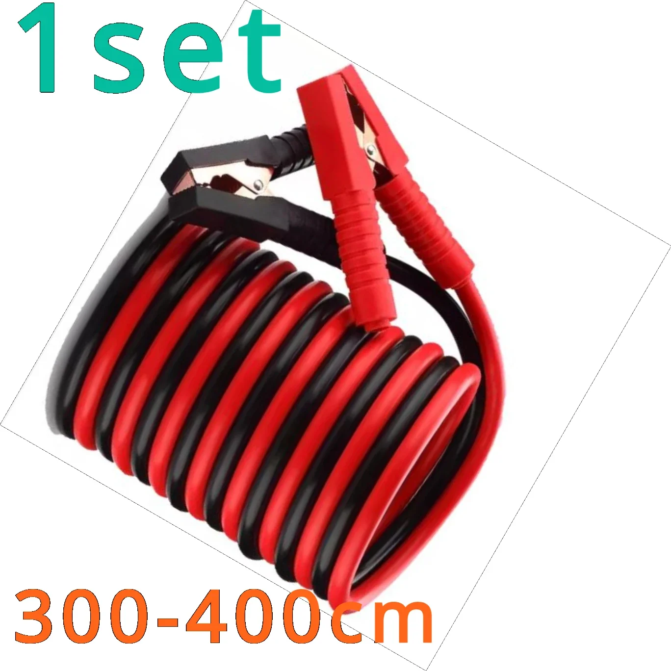 1set For Car battery cable ride FireWire 4 m Martial Law battery cable clamps emergency start ignition wire ride 3-4m 1000A