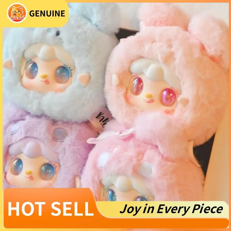 

Натуральная кислородная коробка Yooki с милым кроликом, виниловое лицо, кавайные фигурки, украшения, модные женские подарки-сюрпризы ручной работы на день рождения