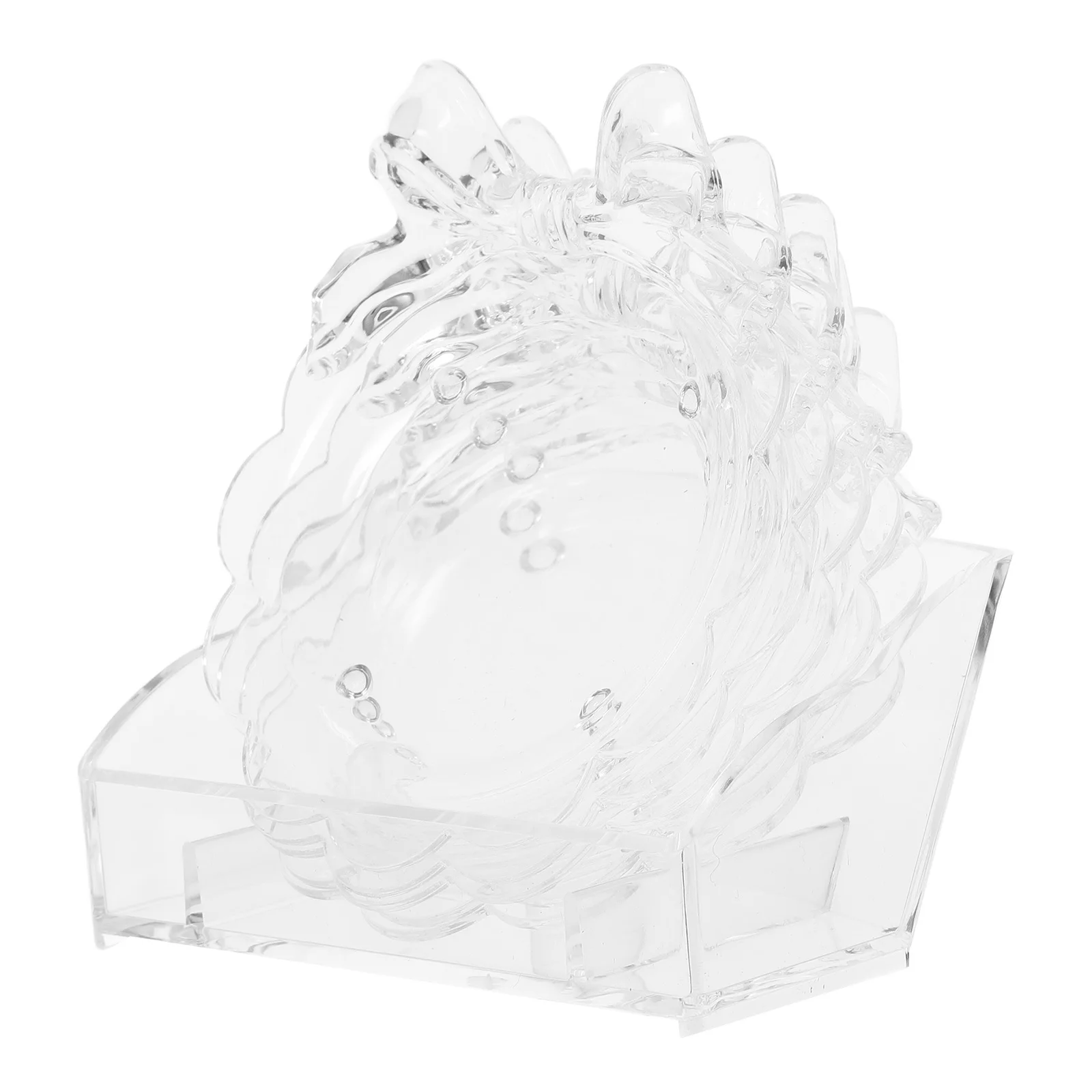 

1Set Tea Cup Coaster Transparent Acrylic Material Simple Elegant Coasters for Dining Table Decor Mug Pad Coffee Cup Holder Heat