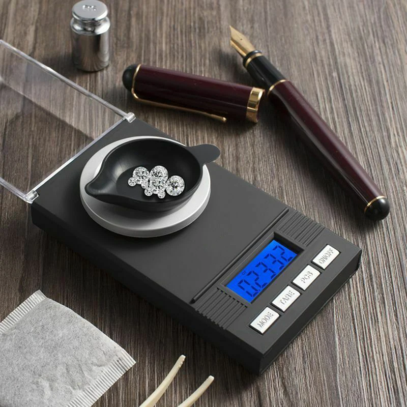 

0.001g Mini Presicion Pocket LCD Display Electronic Digital Scale Pocket Scales for Diamond Gold Jewelry Balance Weighting Gram