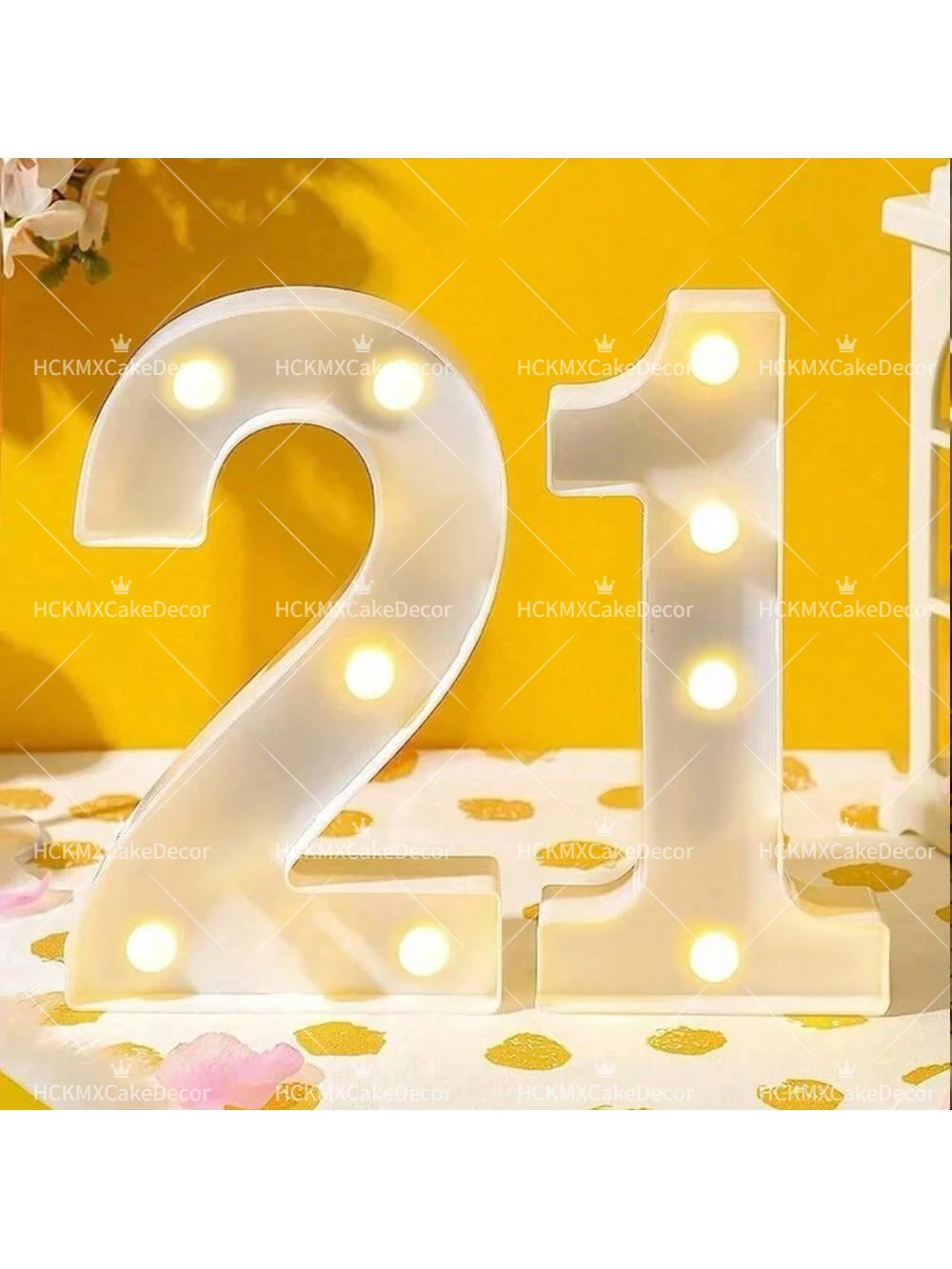 LED-Zahlenleuchten 0-9, Leuchtschilder, batteriebetrieben, für Geburtstagsfeiern, Hochzeiten, Heimdekoration, Bar-Dekoration – Detail 2