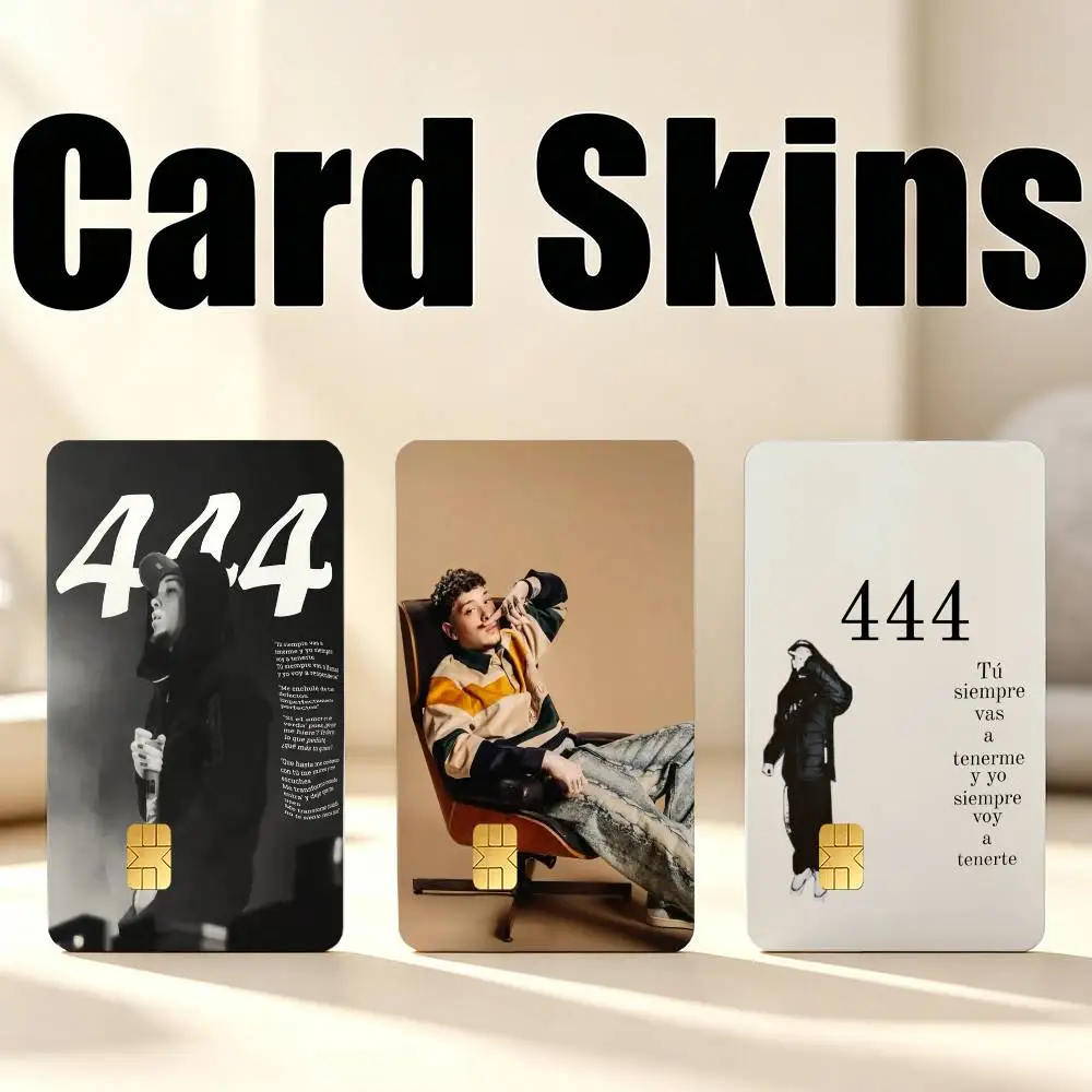 Y-Yan B-Block 444 YEYE 1Set 4Pcs Card Skin Stickers, Waterproof Decorative Film for Credit Debit Bank Bus IC Cards