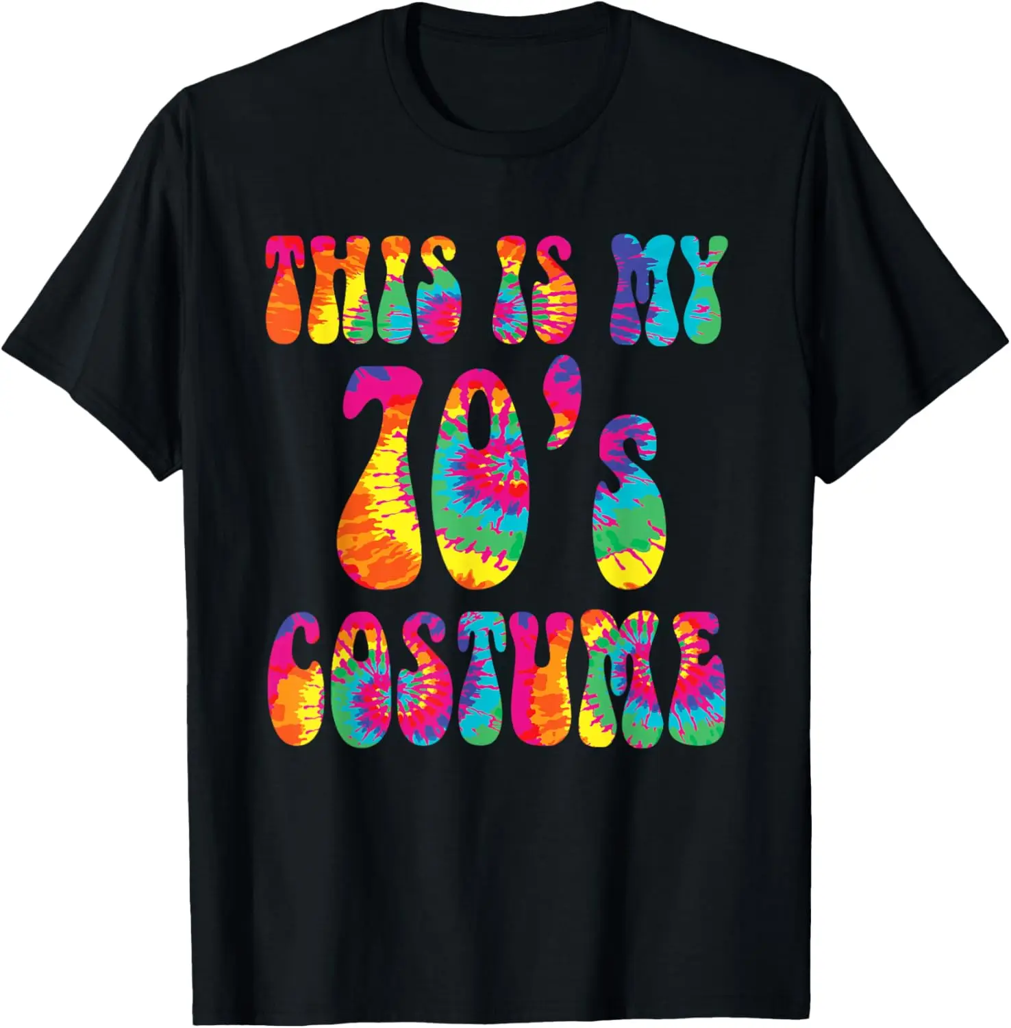 This Is My 70's Costume Funny Groovy Tie Dye Halloween T-Shirt