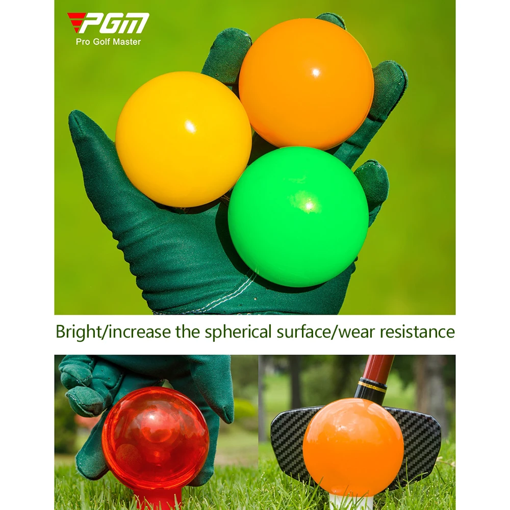 PGM Golfbälle für Nachtsport - Turnier-Golfbälle mit fluoreszierendem Leuchteffekt im Dunkeln - Langlebige, hell leuchtende Bälle – Detail 2