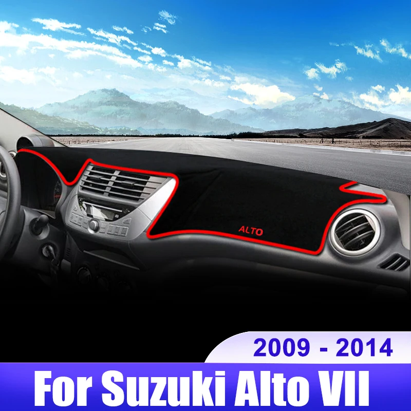 For Suzuki Alto VII 2009 2010 2011 2012 2013 2014 Car Dashboard Cover Dash Mat Sun Shade Non-slip Pad Interior Accessories