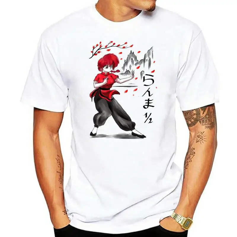 Classic Anime Ranma 1 2 Nibun-no-Ichi T shirt Men Picture Custom O-neck S-6XL Harajuku Streetwear Tee Shirt