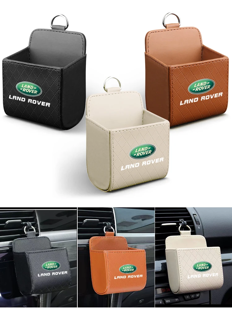 For Land Rover Defender Freelander Discovery 1 2 3 Evoque 1pc Car Storage Bag Car Air Outlet Debris Bag Emblem Car Accessories