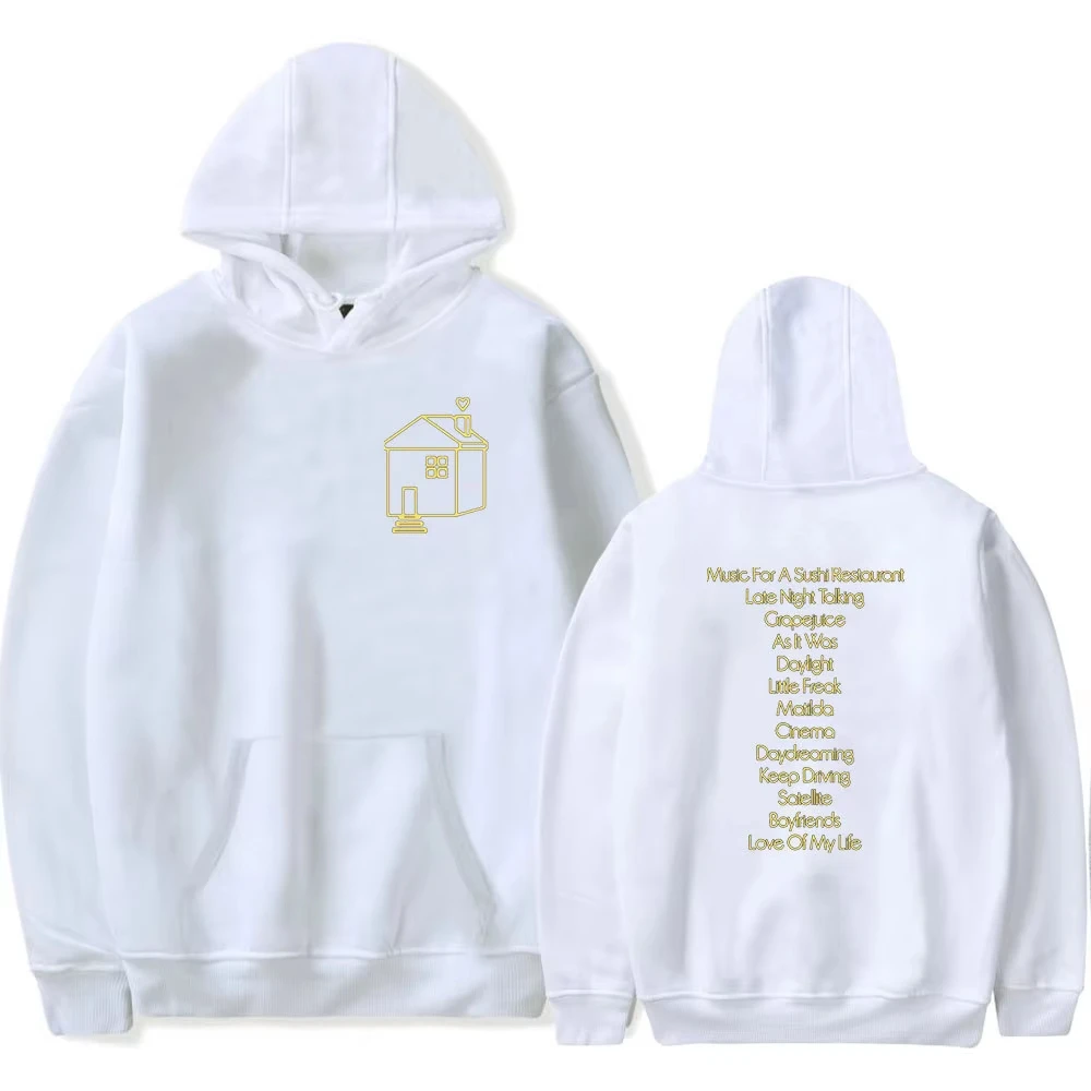 Eco Friendly Soft Love on Tour Graphic Print Hoodie Streetwear Hip Hop Harajuku Fashion Men Women Sweatshirt Oversized Pullover