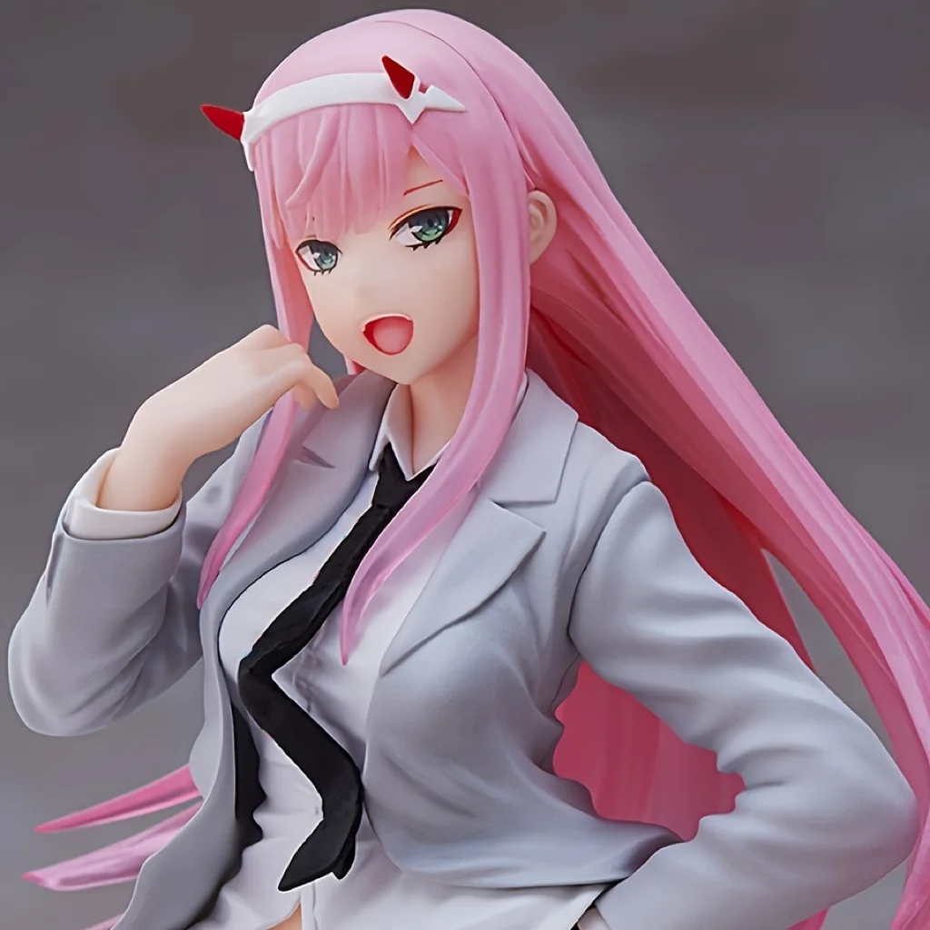 1pc 19cm/7.48in 《DARLING in the FRANXX》Zero Two Anime Figurine,Anime Movie Series Character Toys,Family Decorations,