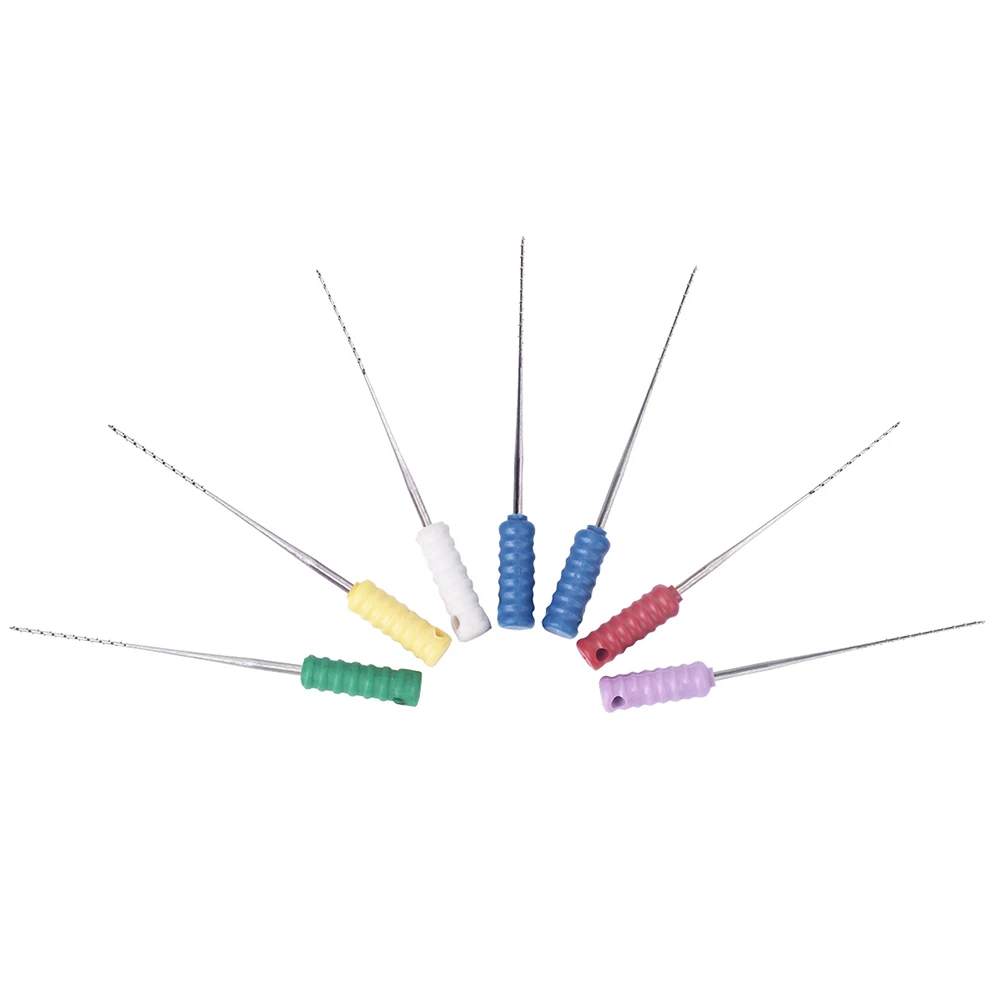 5Packs Dental Endodontic Root Canal Cleaning Barbed Broaches Hand Use Files 25mm 10Pcs/Pack Dentistry Tools