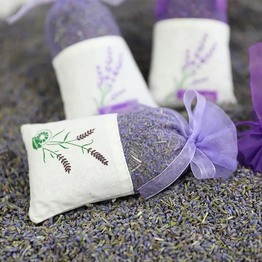 Dried Flower Sachet Sleeping Aid Dry Pretty Lavender Sachet Bag for Car Flower Sachet 	Relaxing Scented Flower Sachet