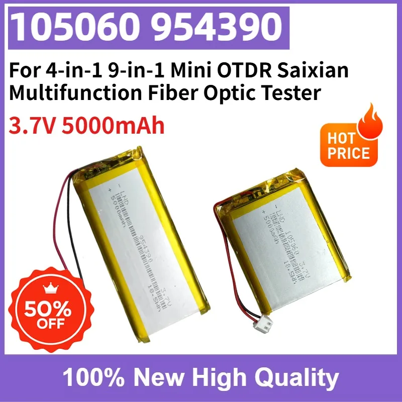 Fast Shipping 105060 954390 5000mAh Replacement Battery for 4-in-1 9-in-1 Mini OTDR Saixian Multifunction Fiber Optic Tester