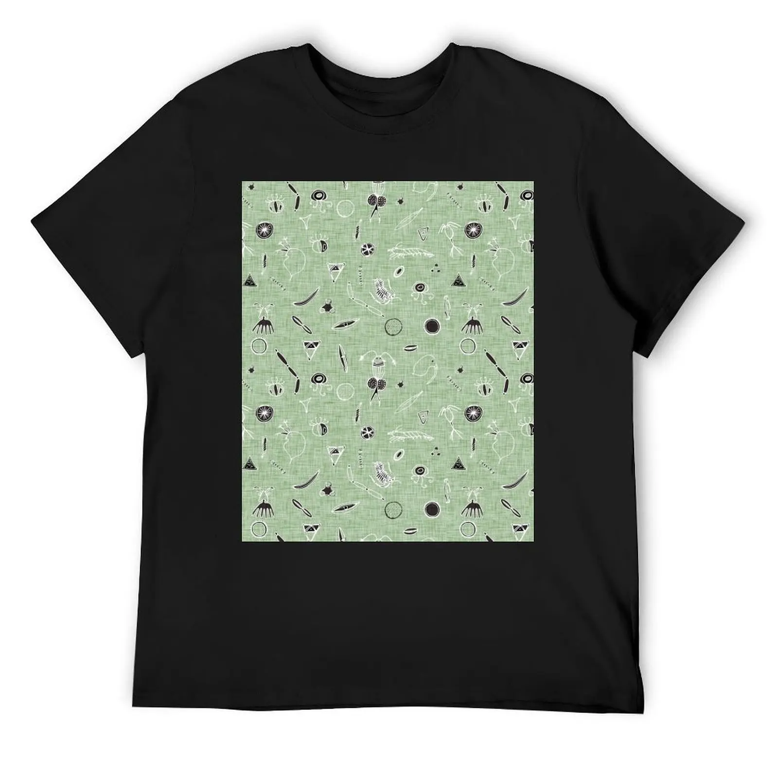 zooplankton green T-Shirt graphics vintage t shirts cute tops men graphic t shirts