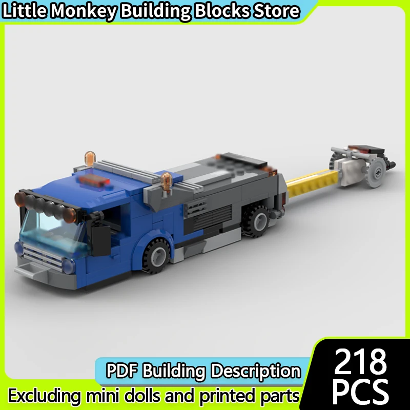 

City Car Model MOC Building Bricks Aircraft Special Towing Truck Modular Technology Children Holiday Gifts Assemble Toys Suit