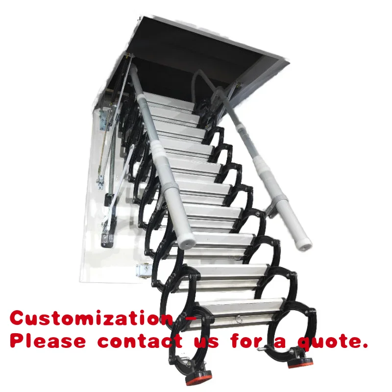 Customize.Telescopic Retractable Loft Ladder Concealed Loft Folding Staircase Attic Ladder