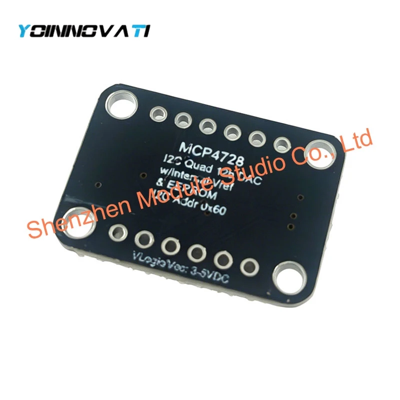 4470 MCP4728 4-Channel DAC Module with EEPROM, I2C Breakout Board, Compatible with STEMMA QT / Qwiic Connectors for Arduino