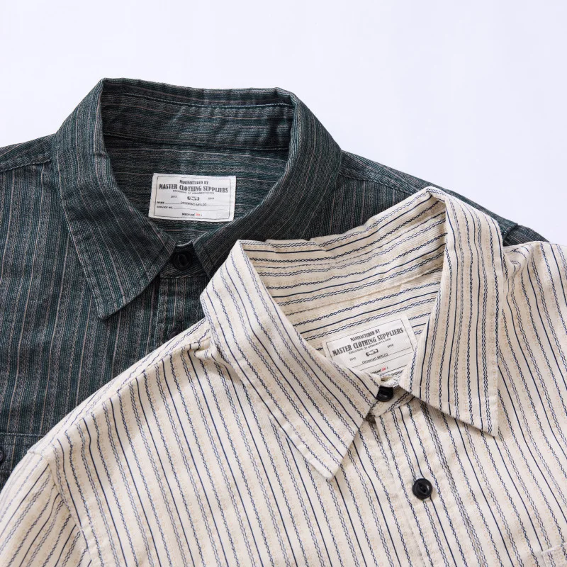 

Новая полосатая рубашка для мужчин, осенняя вельветовая рубашка с длинными рукавами в стиле ретро