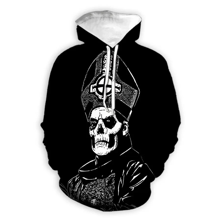 

New Ghost Band 3D Print Hoodies Men Women Casual Oversized Hoodie Pullovers Hooded Sweatshirts Tracksuits Coats Kids Clothing