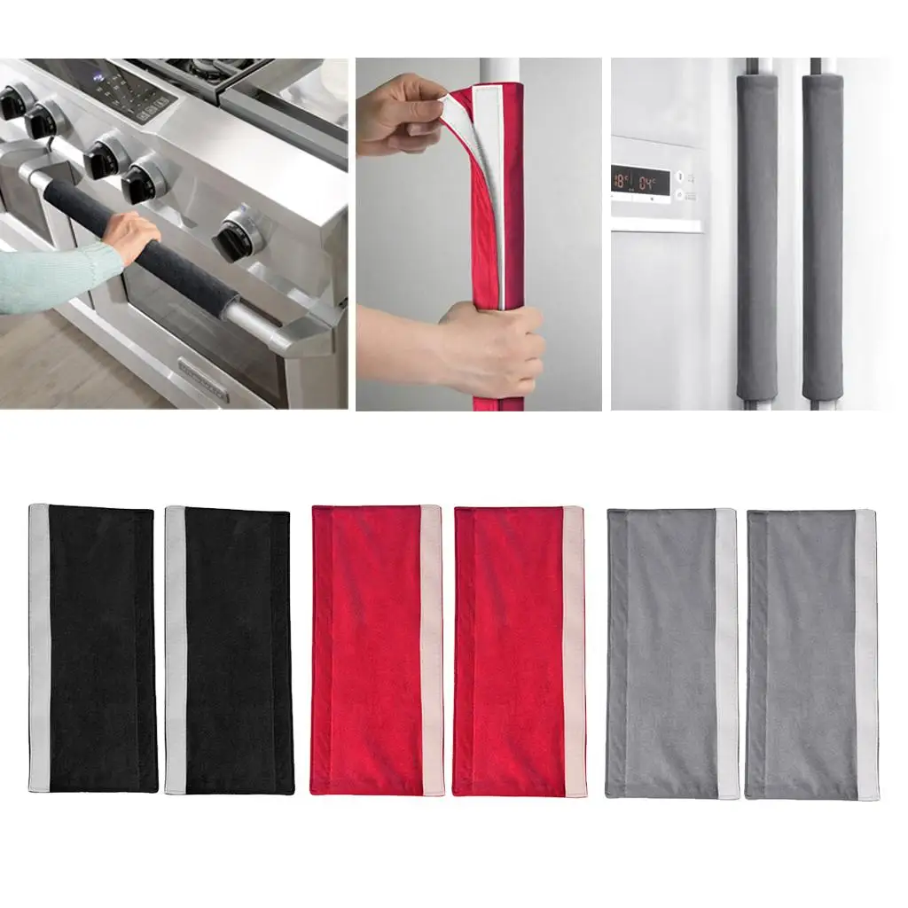 Skid Resistance Refrigerator Door Handle Covers Kitchen Appliance Fridge Decor