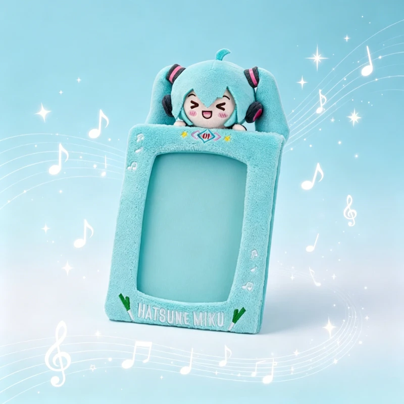 

Hatsune Miku Cartoon Cute Plush 3D 6-inch Photo Frame Kawaii Anime Album Desktop Ornament Anime Peripheral Gift Wholesale