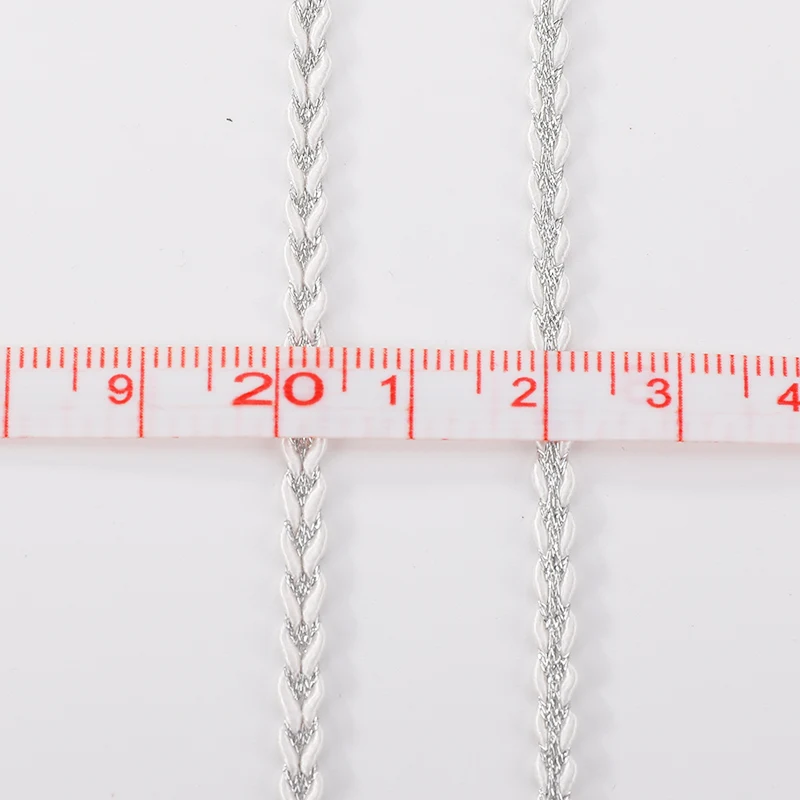 5Meters/16.4Ft Each Pack New Lace Belt Clothing Accessories DIY Crafts Party Dress Ribbon 0.4cm Braided Rope Lace