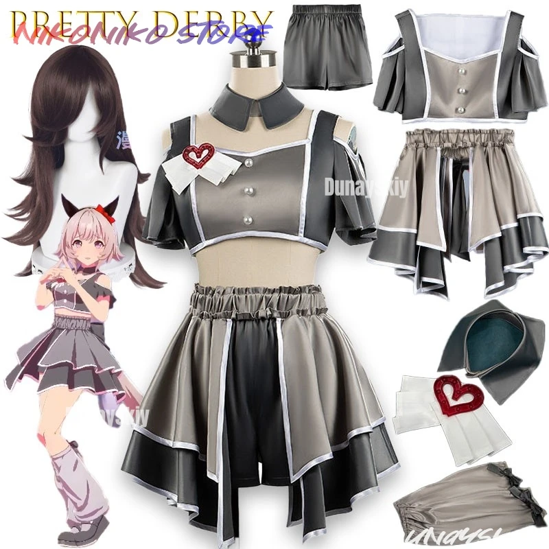 

Игра 4,5 года NikoNiKo Live Костюм Обувь Сценическая пеющая униформа Розовый Серый наряд Девушки Still in Love Косплей