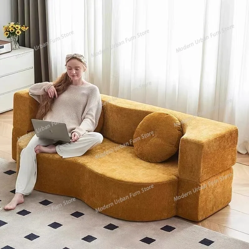 1PCSConvertible Sofa Folding Sofa Bed Multifunction Relaxing Compressed Couch Luxury Aesthetic Living  Couches Modular Furniture