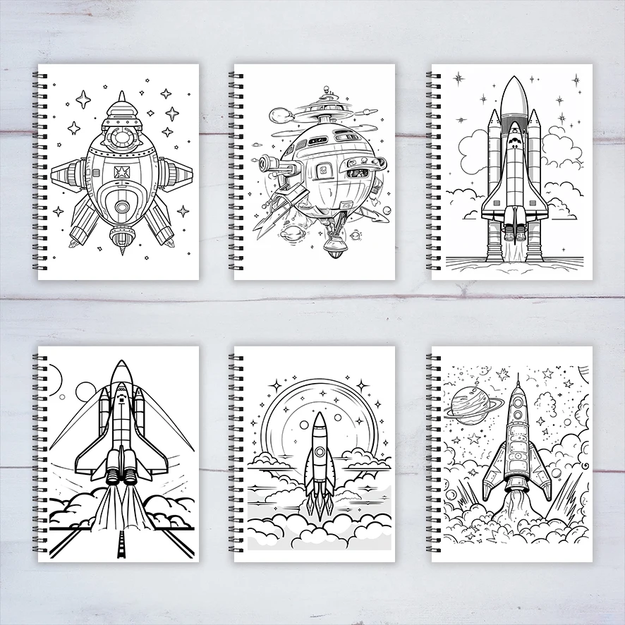 Star Voyage Coloring Book - 8.3x 11.2 Inch 22 Page Coloring Book - Helps Reduce Stress and Ease Emotions