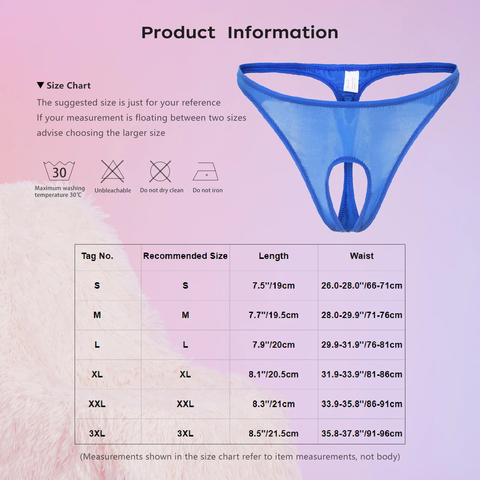 Mens G-string Briefs Lingerie Underwear Low Waist Open Front Pouch Butt Flaunting Fun Thong Ring Supporter Jockstraps Underpants