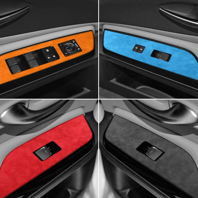 

Made of Alcantara For Lexus ES200 ES300h (2018-2026) Car Window Switch Lifter Panel Trim Sticker Car Interior Tuning Accessories