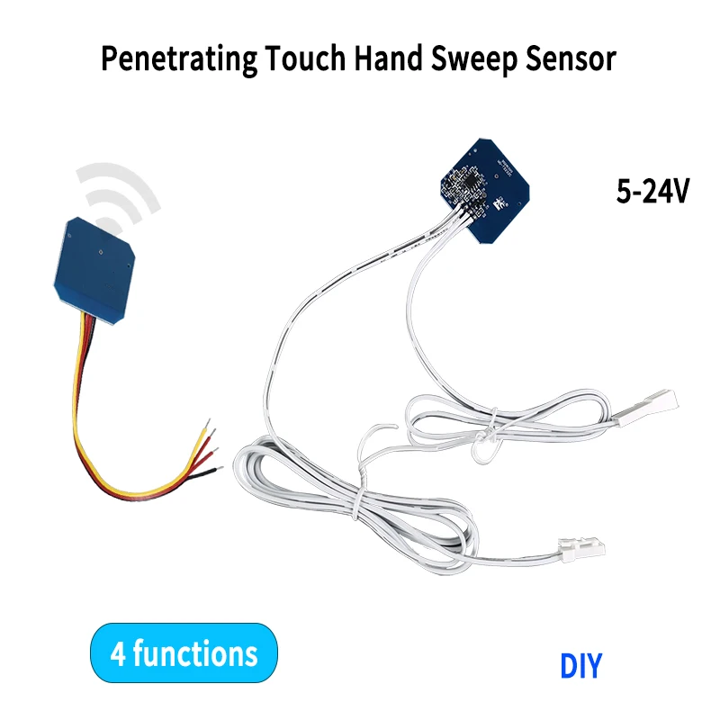 5-24 فولت اللمس مفتاح مستشعر اليد الاجتياح التحكم اختراق 5 سنتيمتر الخشب/الزجاج/الاكريليك 4 وضع عكس الضوء DIY وحدة خزانة مصباح الخزانة