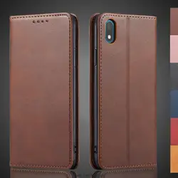 Magnetic attraction Leather Case for Huawei Y5 2019 AMN-LX1 LX2 LX3 LX9 Holster Flip Cover Case Wallet Phone Bags Fundas Coque