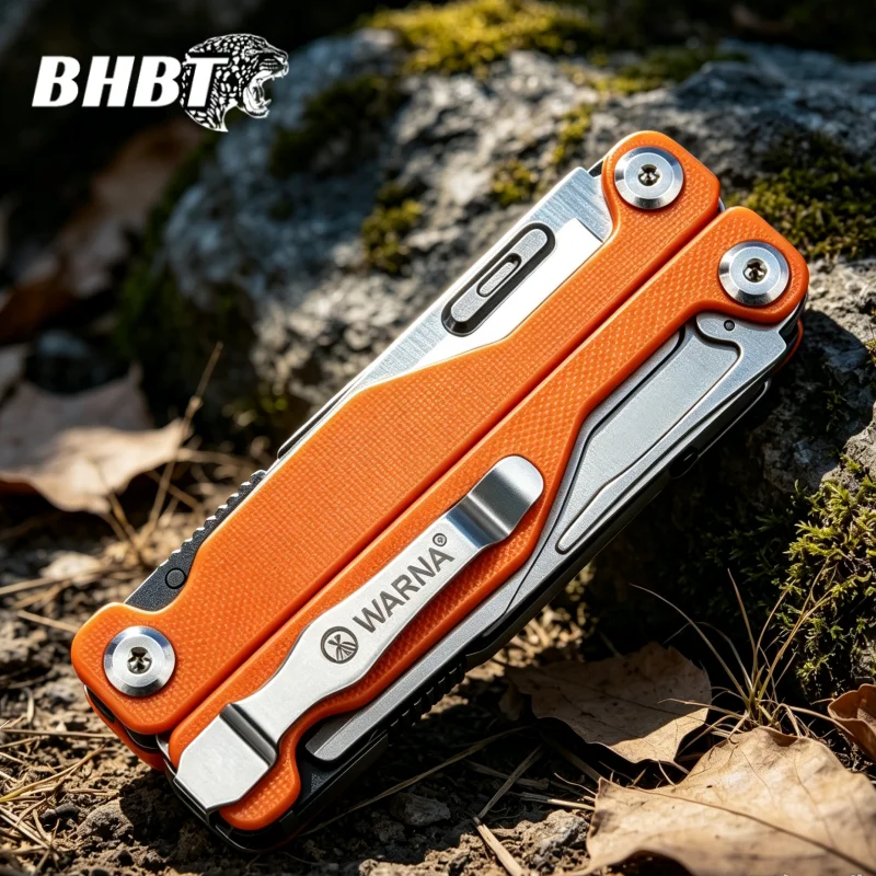 BHBT Ark Pliers G10 Donut Handle CNC Engraved Multi functional Folding Tool Pliers Outdoor Emergency Equipment