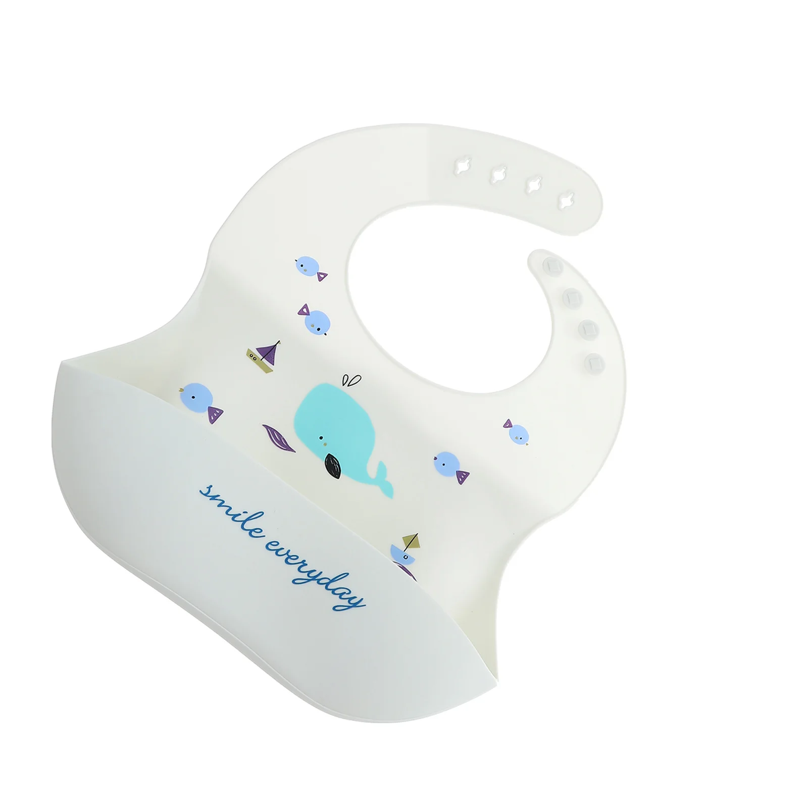 

Waterproof Silicone Baby Cartoon Animal Pattern Non-Slip Feeding Bib For Home Use Silicone Infant Bib Household Baby