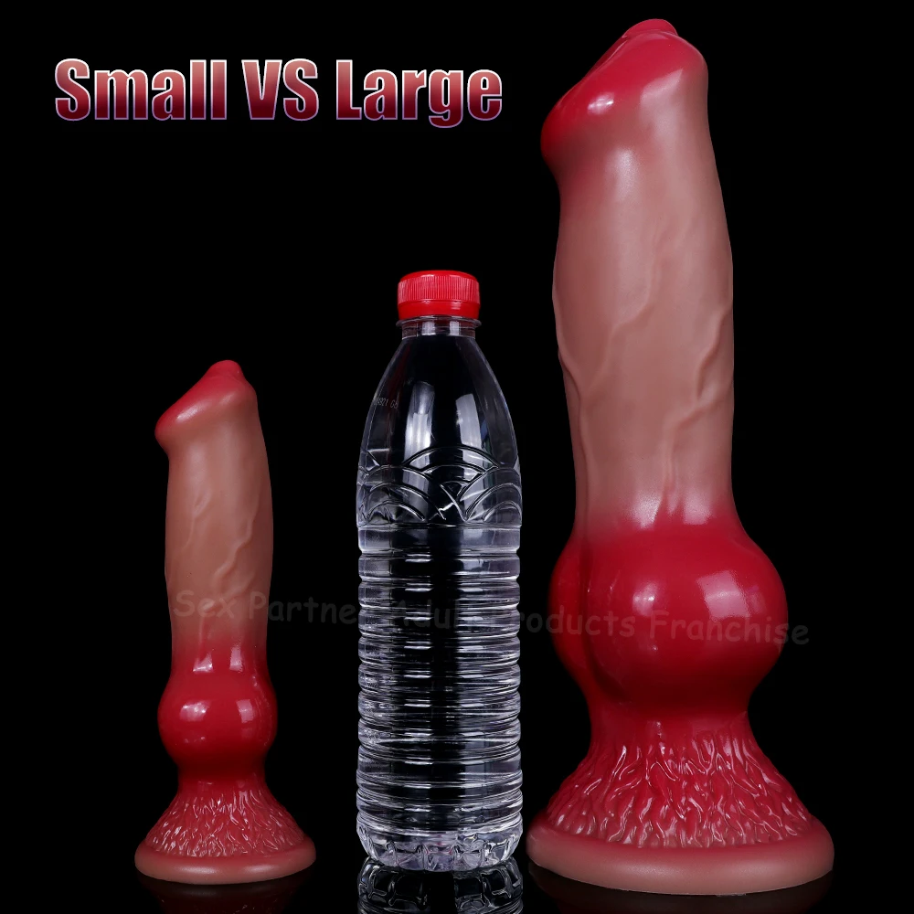 Silicone Big Dog Dildo Vagina Stimulate Penis Knot Huge Animal Dildo Anus Massage Sex Toys Flexible Butt Plug dilldo suction cup