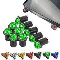 5mm 10PCS Windshield Windscreen Deflectors Bolts Kit For Kawasaki ZX6R ZX-6R ZX 6R ZX7R ZX9R ZX10R ZX-10R ZX12R ZX14R Versys1000
