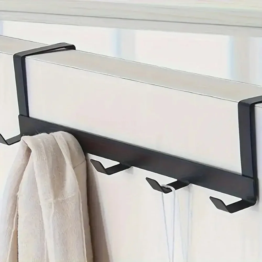 5-Haken-Hängeaufbewahrung für über der Tür, platzsparender Organizer zum Aufhängen von Kleidung, Mänteln, Handtüchern, Hüten, Taschen im Badezimmer, Schlafzimmer, Küche