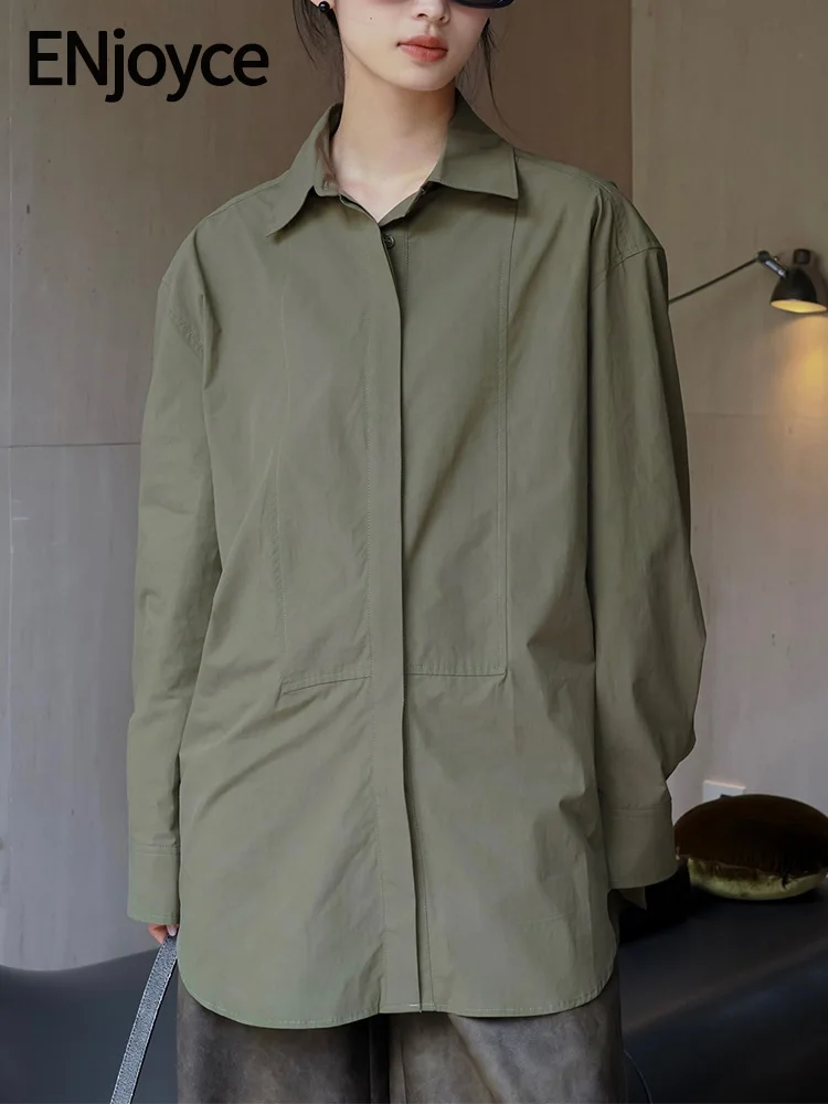 

Spring Autumn Women Vintage Cotton Long Shirts Japanese Harajuku Streetwear Loose Blouses and Tops Casual Lapel Clothing