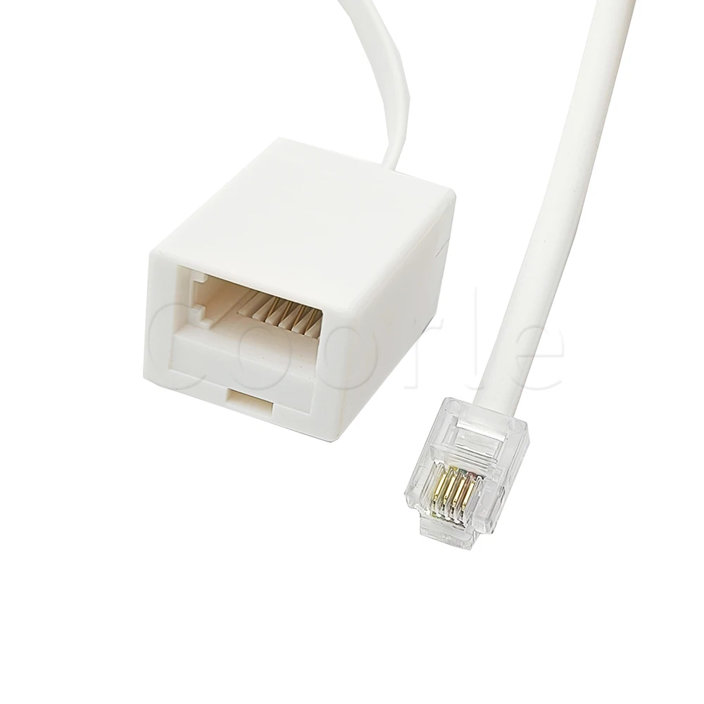 

6P4C RJ11 Male to UK BT Female Telephone Socket Convertor 6P4C extension cord