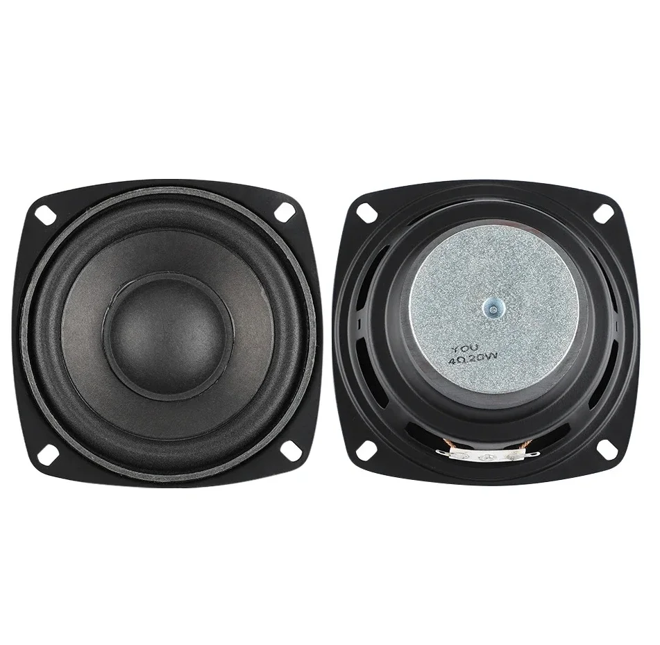 RoRuS2 4-inch Audio Speakers, 4 Ohms 20W Full Range Speaker, Home Theater Tweeter Speaker