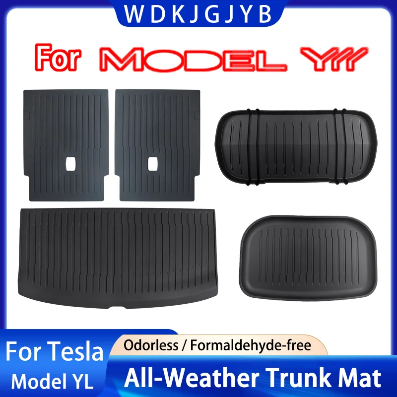 For Tesla New Model YL Launch 2026 All-weather Trunk Mat Front Trunk Rear Seats Rear Dust Protection Mat Floor Mat Easy To Clean