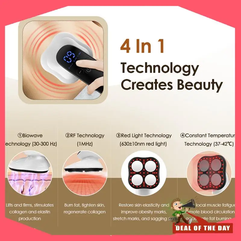 Dispositivo per massaggio e modellare il corpo con consegna in 24 ore. Modellamento del corpo e sollevamento del sedere per la scultura del corpo senza fili del braccio della vita della pancia