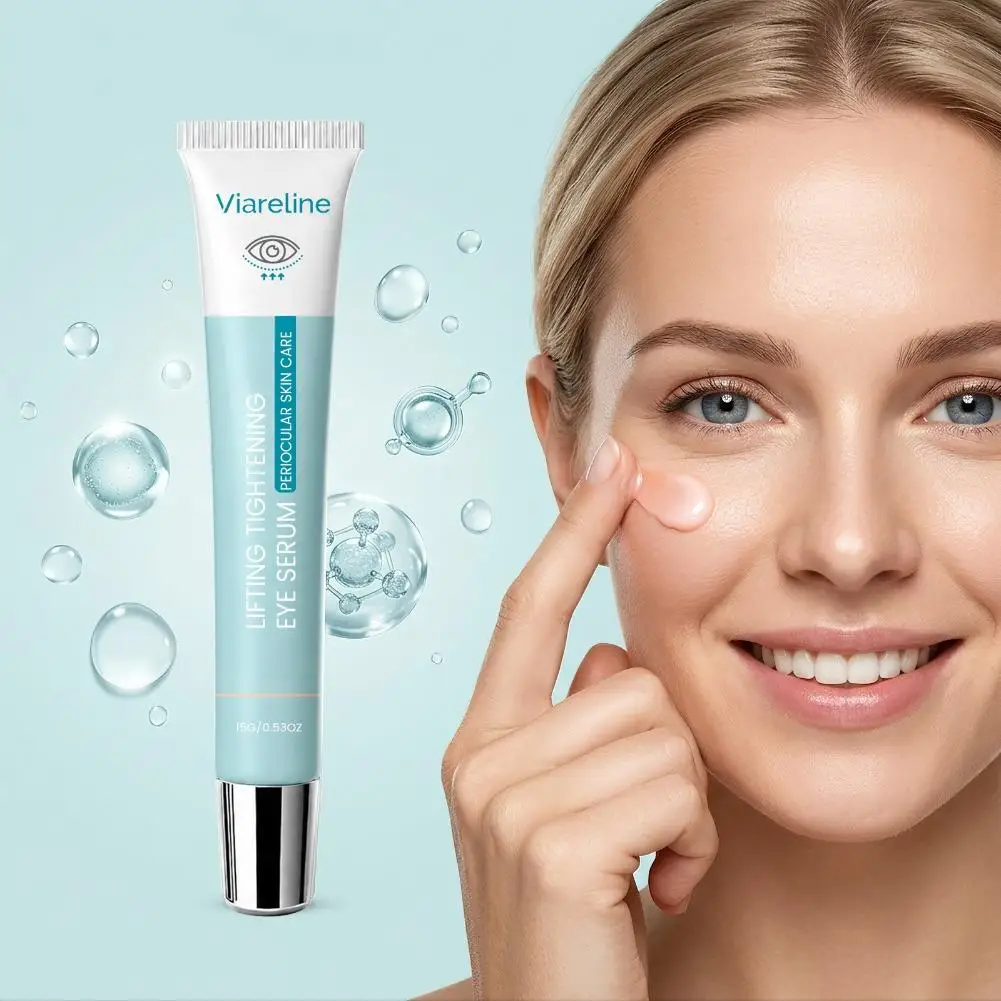 Viareline Eye Essence Serum Lightweight Texture Firming Eyes Diminishes Under-Eye Bags and Fine Lines Moisturizing Eye Cream
