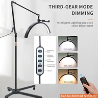 36W Half Moon Floor Fill Light 3000K-5600K Bi Color Temperature Dimmable Led Video Light led fill light floor light for reading