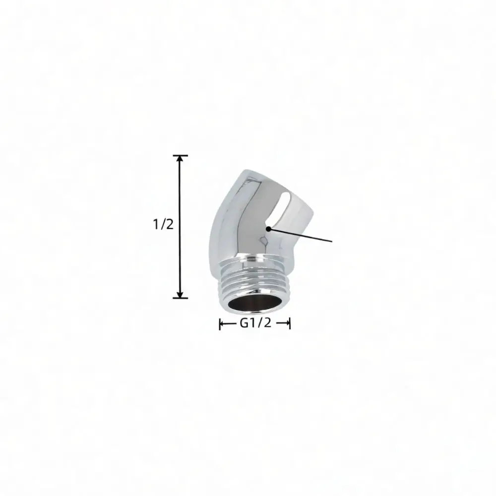 Adjustable Shower Arm Adapter Brass Connector 360 Swivel Elbow Joint G1 2 Thread Fitting For Home Bathroom Accessory