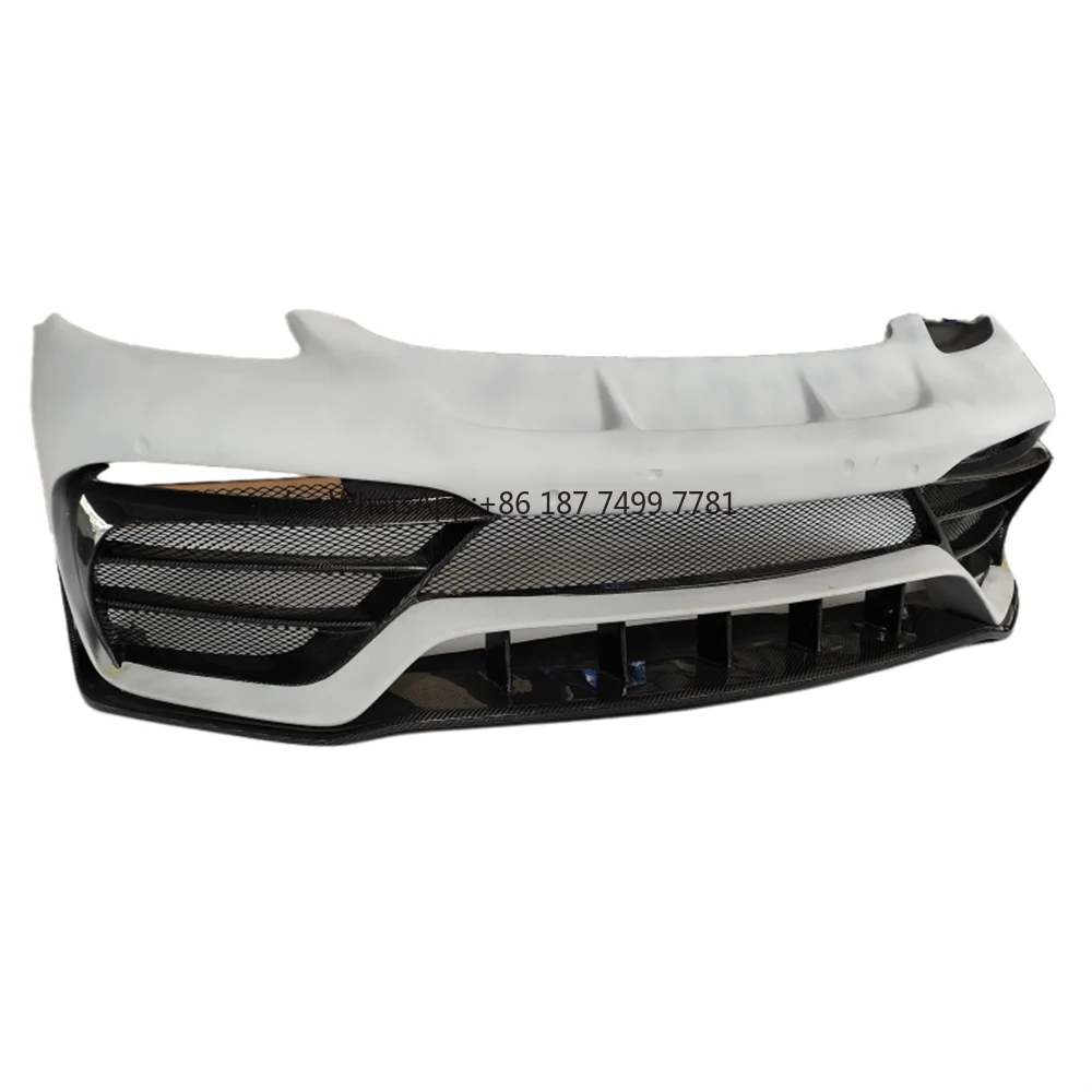 

Used for . . 718 Body Kit High-quality PD Style Carbon Fiber+resin Primer Front Bumper Body Kit
