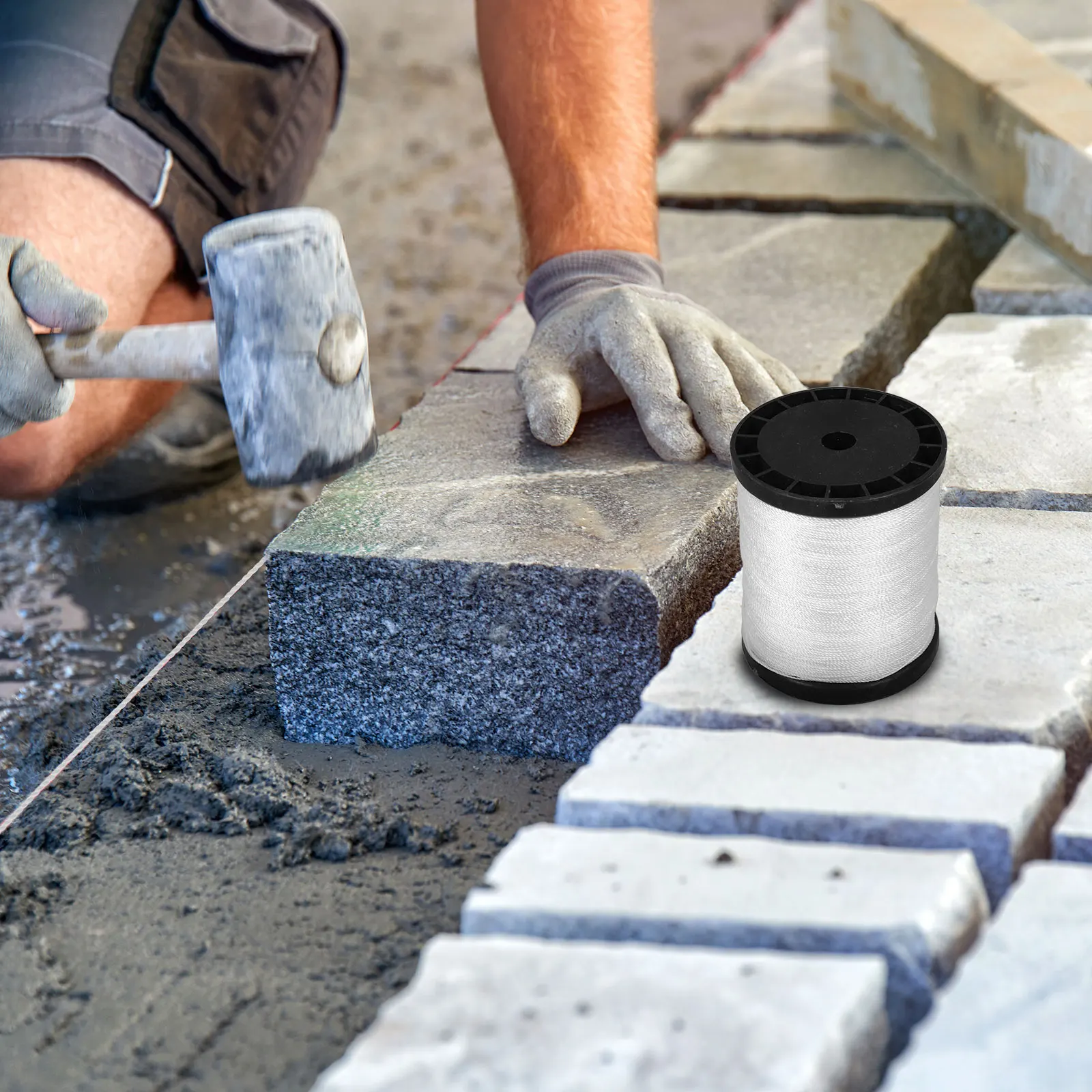 

2pcs 2 Rolls 100Ft Nylon String Durable Twisted Twine For Masonry Building Construction Gardening Diy Projects Tools Line