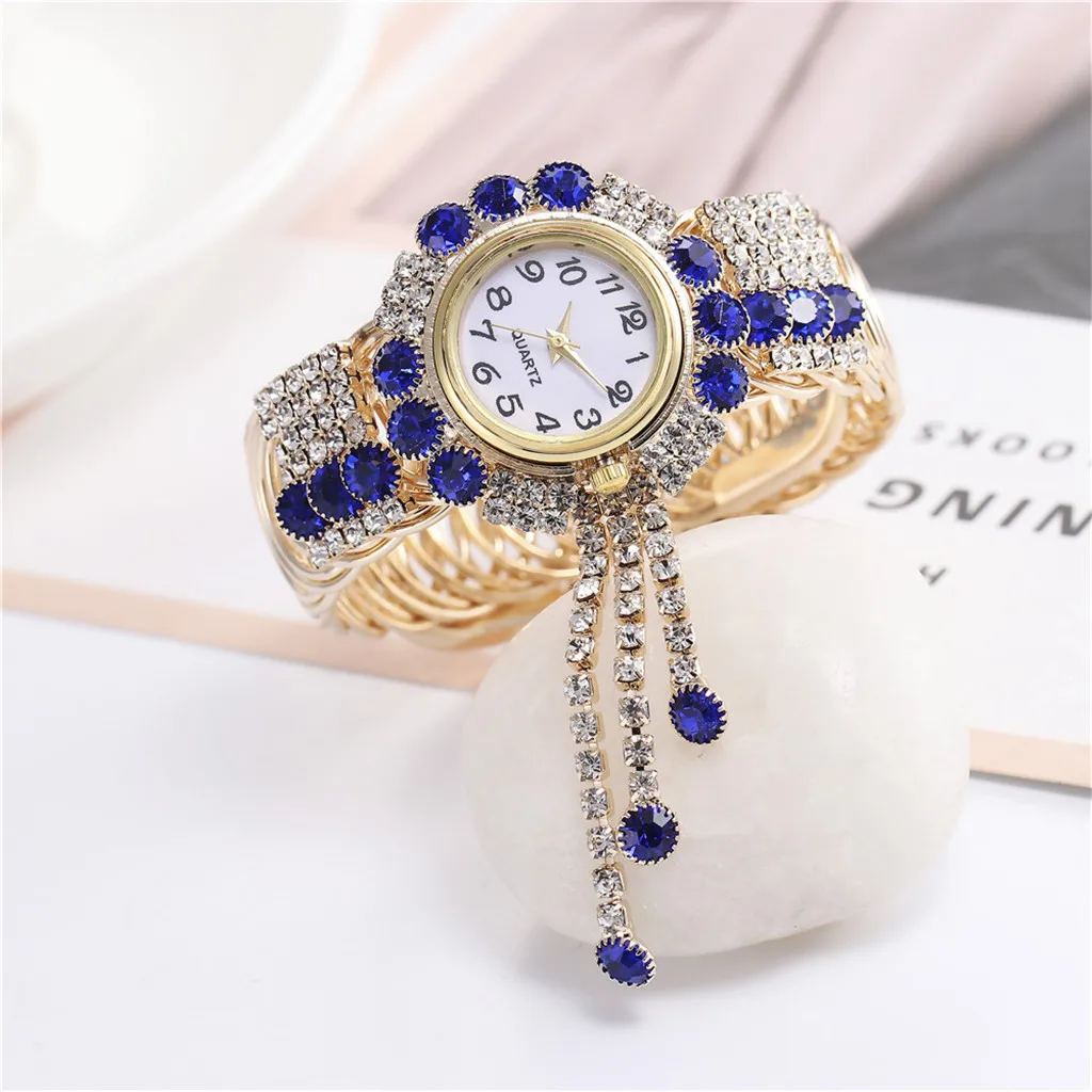 

Fashion Luxury Women'S Watch Creative Fringe Quartz Bracelet Watch Exquisite Alloy Dial Band Wristwatch For Women Relogio