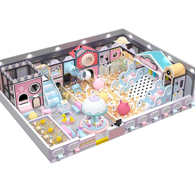 Good Quality Kids Indoor Playground Set Internet Popular Children's Park  Play Area Customized by  Amusement