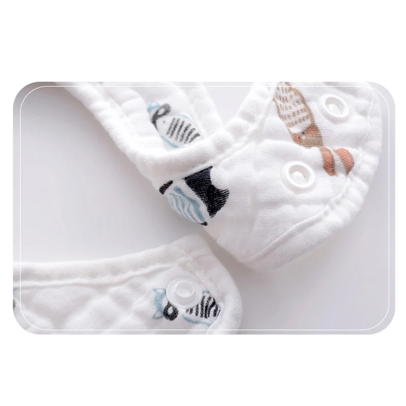 Bandana bayi berbentuk U, celemek makan air liur handuk anak-anak perempuan laki-laki celemek katun